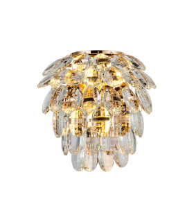 Coniston IP Wall Lamp 2 Light G9 IP44 French Gold/Crystal-1