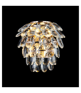Coniston IP Wall Lamp 2 Light G9 IP44 French Gold/Crystal-2