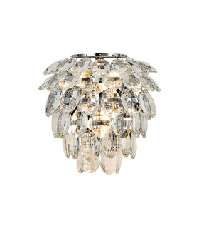 Coniston IP Wall Lamp 2 Light G9 IP44 Polished Chrome/Crystal-1