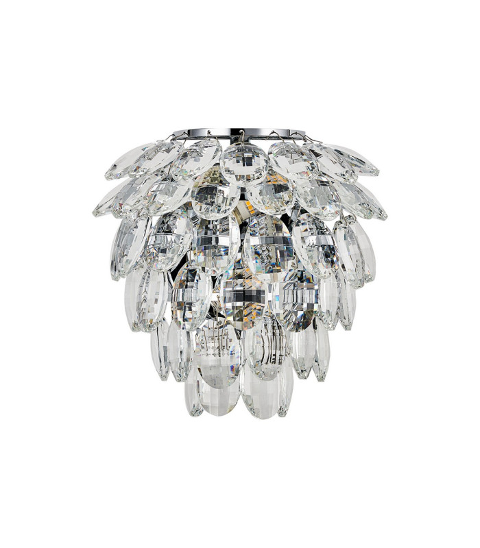 Coniston IP Wall Lamp 2 Light G9 IP44 Polished Chrome/Crystal-3