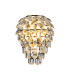 Coniston IP Wall Lamp 4 Light G9 IP44 Antique Brass/Crystal-1