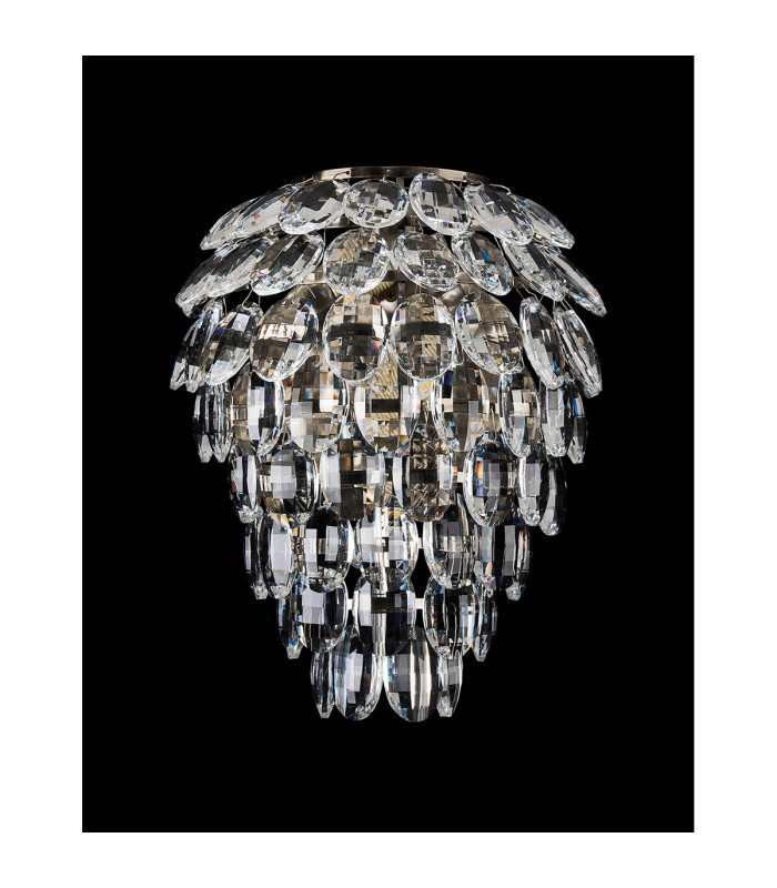 Coniston IP Wall Lamp 4 Light G9 IP44 Antique Brass/Crystal-6