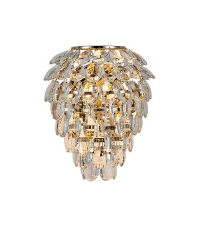 Coniston IP Wall Lamp 4 Light G9 IP44 French Gold/Crystal-1
