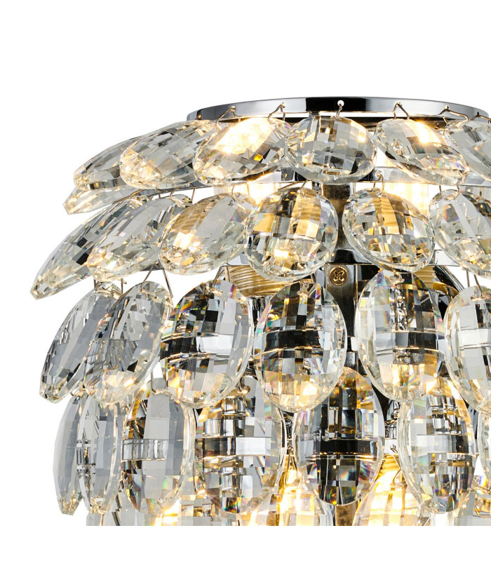 Coniston IP Wall Lamp 4 Light G9 IP44 Polished Chrome/Crystal-4