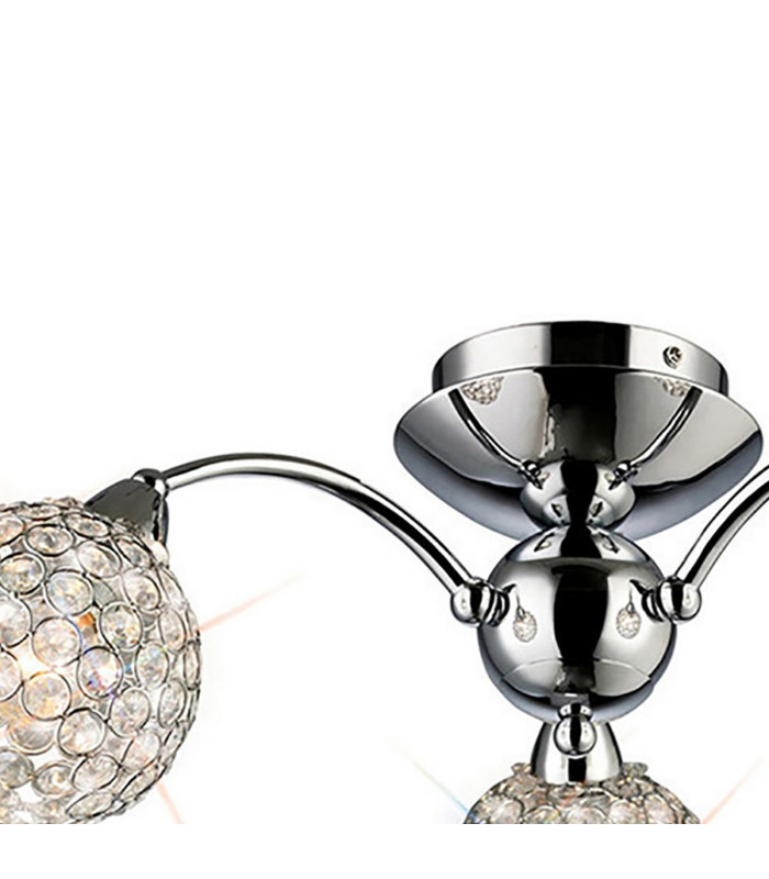 Escado Ceiling 3 Light E14 Polished Chrome/Crystal-5