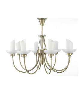 FERRARA 8 Light G9 PENDANT ANTIQUE BRASS-1