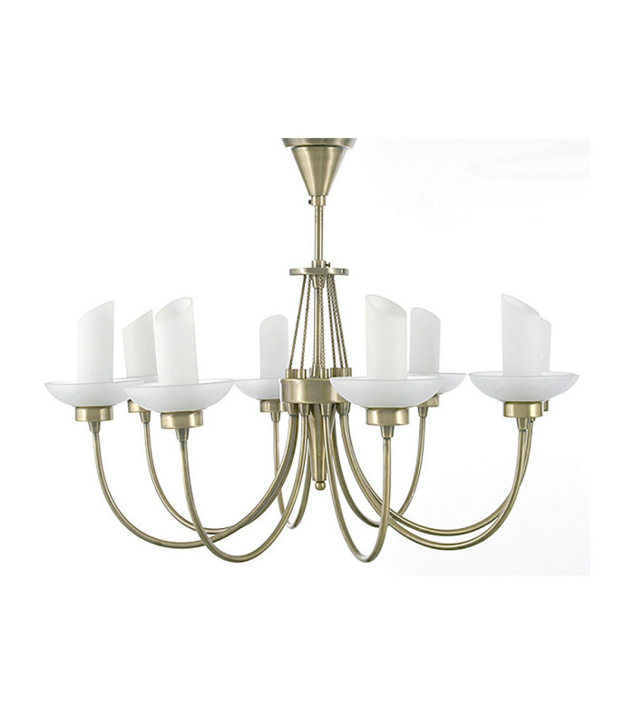FERRARA 8 Light G9 PENDANT ANTIQUE BRASS-1