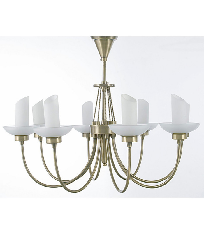 FERRARA 8 Light G9 PENDANT ANTIQUE BRASS-2
