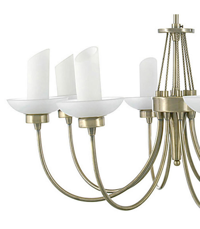 FERRARA 8 Light G9 PENDANT ANTIQUE BRASS-4