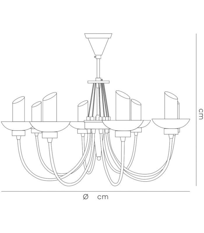 FERRARA 8 Light G9 PENDANT ANTIQUE BRASS-6