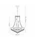Frances Pendant 14 Light E14 Antique Brass/Crystal Item Weight: 19.8kg-7