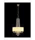 Freida Pendant With Ivory Cream Shade 6 Light E14 French Gold/Crystal-2