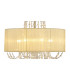 Freida Pendant With Ivory Cream Shade 6 Light E14 French Gold/Crystal-5