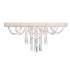 Freida Pendant With White Shade 6 Light E14 Polished Chrome/Crystal-5