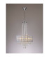 Freida Pendant With Grey Shade 6 Light E14 Polished Chrome/Crystal-2