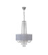 Freida Pendant With Grey Shade 6 Light E14 Polished Chrome/Crystal-3