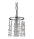 Freida Pendant With Grey Shade 6 Light E14 Polished Chrome/Crystal-5