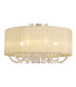 Freida Semi Flush With Ivory Cream Shade 6 Light E14 French Gold/Crystal-5