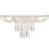 Freida Semi Flush With White Shade 6 Light E14 Polished Chrome/Crystal-5