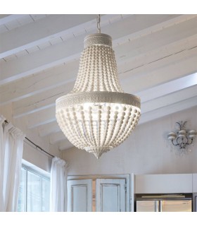 6 Light Pendant Light White - 1