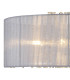 Freida Semi Flush With Grey Shade 6 Light E14 Polished Chrome/Crystal-6