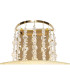 Freida Wall Lamp With Ivory Cream Shade 2 Light E14 French Gold/Crystal-5