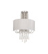 Freida Wall Lamp With White Shade 2 Light E14 Polished Chrome/Crystal-4