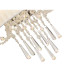 Freida Wall Lamp With White Shade 2 Light E14 Polished Chrome/Crystal-5
