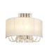 Freida Wall Lamp With White Shade 2 Light E14 Polished Chrome/Crystal-6