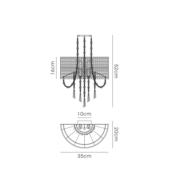 Freida Wall Lamp With Grey Shade 2 Light E14 Polished Chrome/Crystal-7