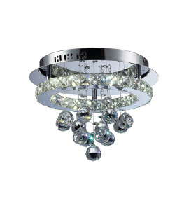 Galaxy Flush Ceiling Round 16W LED 6000K Polished Chrome/Crystal-1