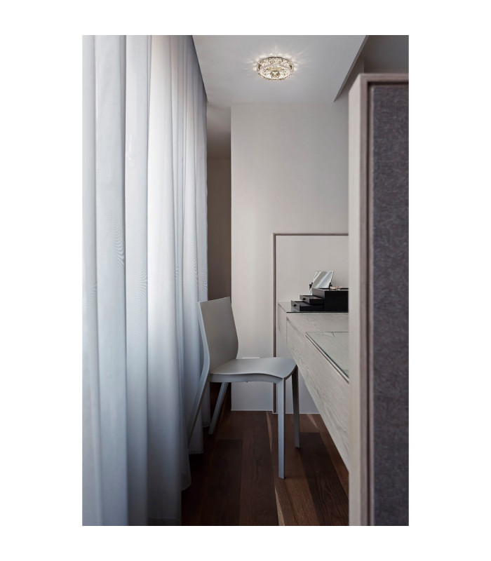 Galaxy Flush Ceiling Round 16W LED 6000K Polished Chrome/Crystal-4