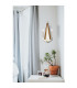 Hilton Wall Lamp 2 Light E14 Satin Black/Dark Grey Wood-3