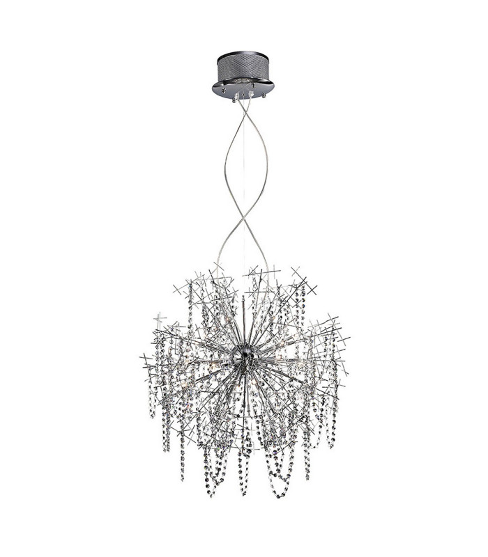 Lexi Pendant 15 Light G4 Polished Chrome/Crystal NOT LED/CFL Compatible-1