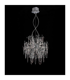 Lexi Pendant 15 Light G4 Polished Chrome/Crystal NOT LED/CFL Compatible-2