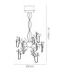 Lexi Pendant 15 Light G4 Polished Chrome/Crystal NOT LED/CFL Compatible-7