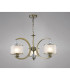 Lincoln Ceiling 3 Light E27 Antique Brass/Glass/Crystal-2