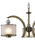 Lincoln Ceiling 3 Light E27 Antique Brass/Glass/Crystal-6