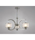 Lincoln Ceiling 3 Light E27 Satin Nickel/Glass/Crystal-2