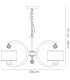 Lincoln Ceiling 3 Light E27 Satin Nickel/Glass/Crystal-7