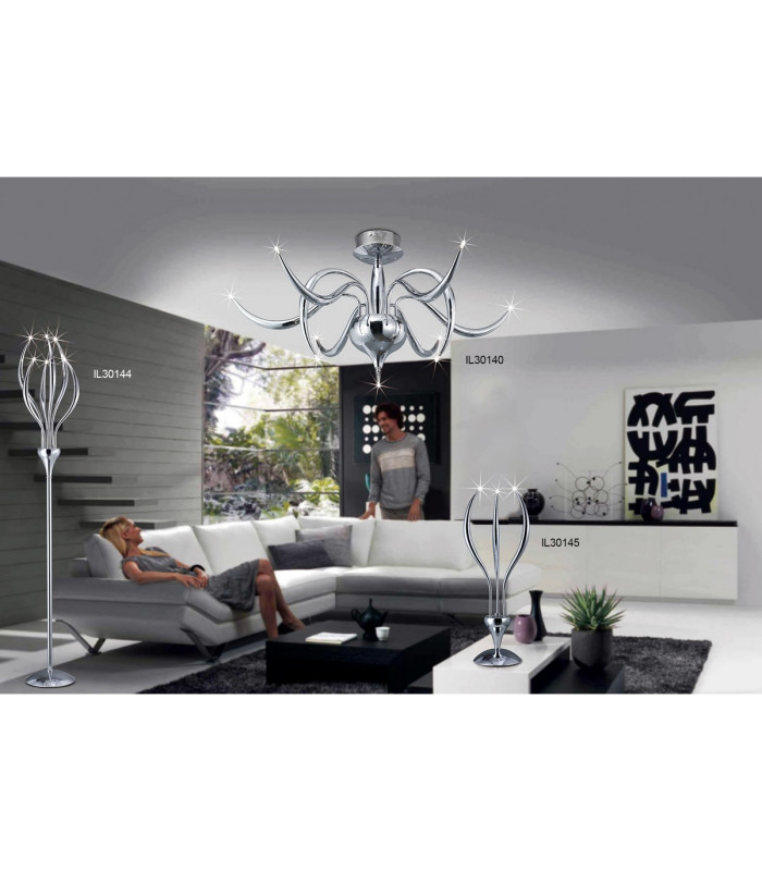 Llamas Pendant 24 Light G4 Polished Chrome Item Weight: 15.2kg-4