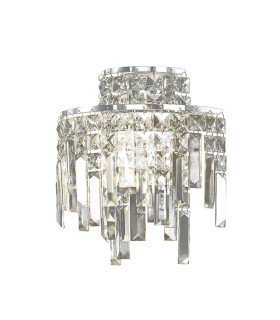 Maddison IP44 Wall Lamp 2 Light G9 Polished Chrome/Crystal-1