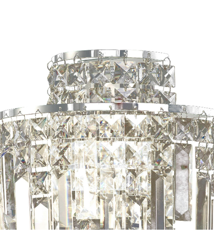 Maddison IP44 Wall Lamp 2 Light G9 Polished Chrome/Crystal-5