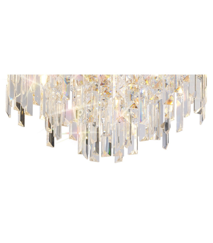 Maddison Ceiling Round 6 Light G9 French Gold/Crystal-6
