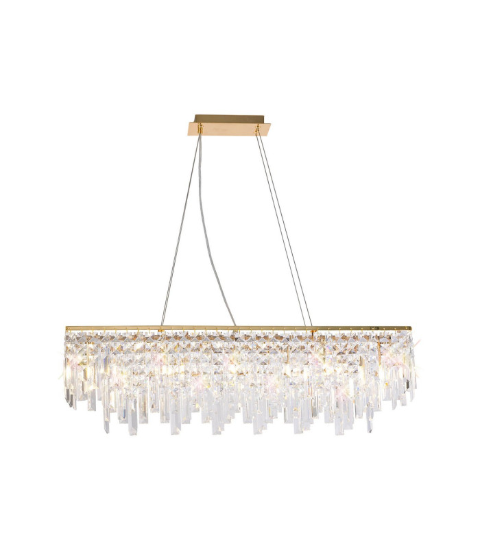 Maddison Pendant Linear 6 Light G9 French Gold/Crystal-1