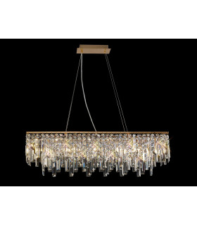 Maddison Pendant Linear 6 Light G9 French Gold/Crystal-2