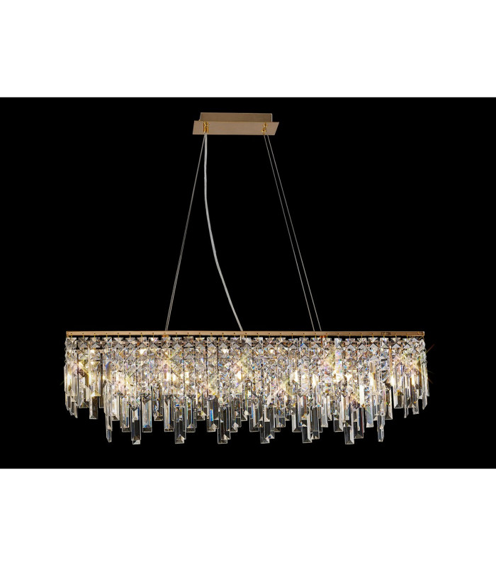Maddison Pendant Linear 6 Light G9 French Gold/Crystal-2