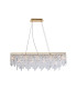 Maddison Pendant Linear 6 Light G9 French Gold/Crystal-3