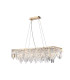 Maddison Pendant Linear 6 Light G9 French Gold/Crystal-4