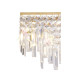 Maddison Pendant Linear 6 Light G9 French Gold/Crystal-6